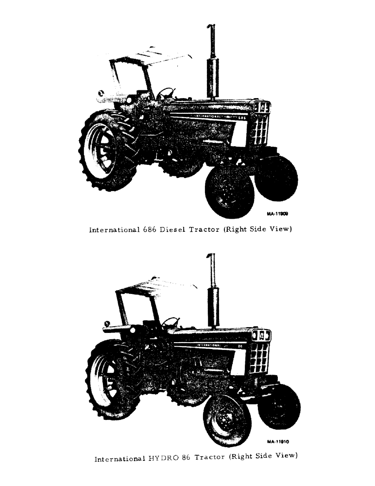 Схема запчастей Case IH HYDRO 86 - (00-09) - INTRODUCTION - MODEL VIEW (00) - GENERAL