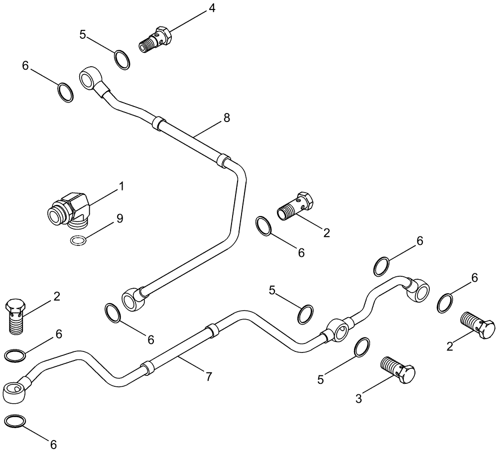 Схема запчастей Case IH 625 - (10.218.03) - FUEL, DRAIN (10) - ENGINE