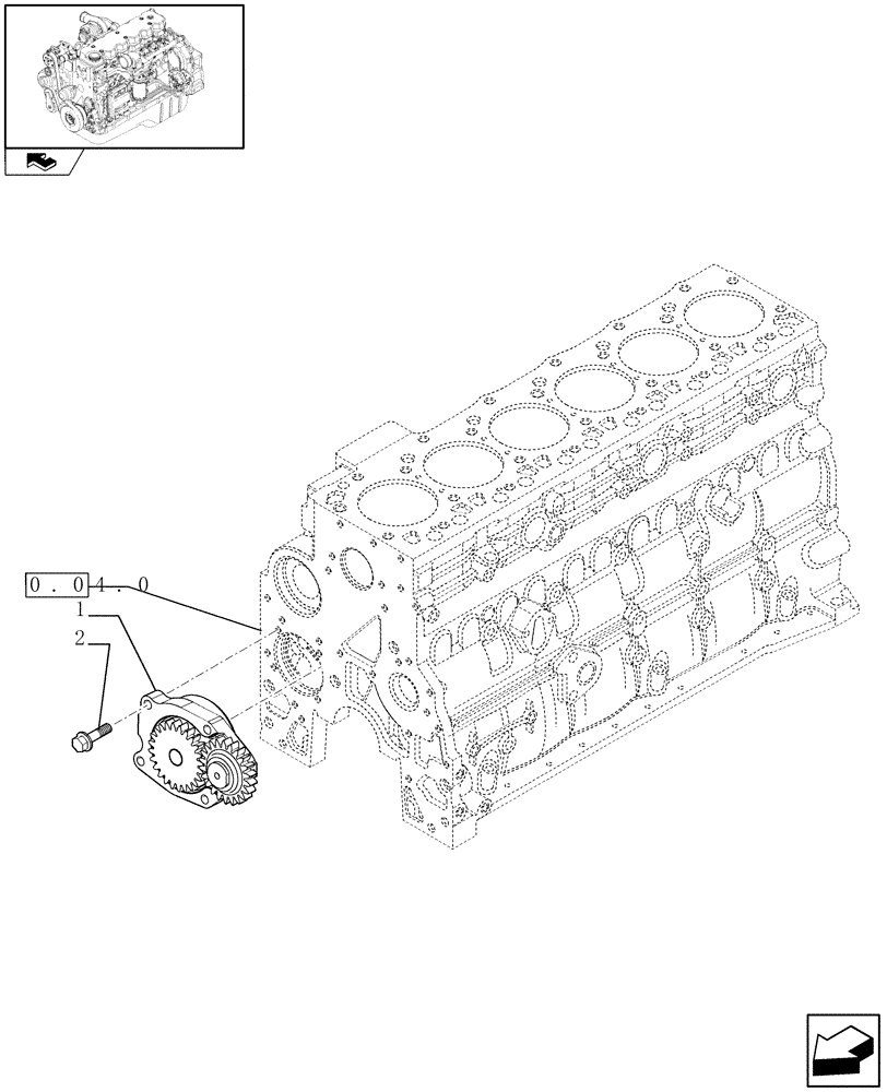 Схема запчастей Case IH F4HE9687G J101 - (0.30.0) - OIL PUMP - ENGINE (2853590) 