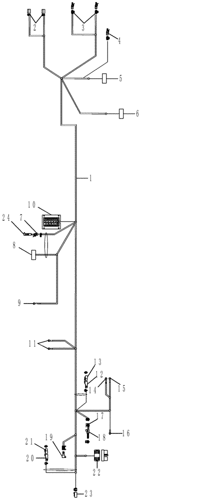 Схема запчастей Case IH MAGNUM 215 - (04-01[02]) - HARNESS - ENGINE (04) - ELECTRICAL SYSTEMS