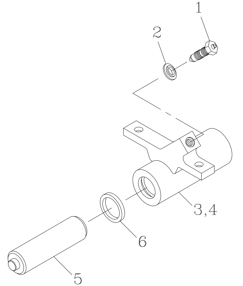 Схема запчастей Case IH 7700 - (B02[15]) - HYDRAULIC CYLINDER {Track Tensioner 7000 Half Track} Hydraulic Components & Circuits