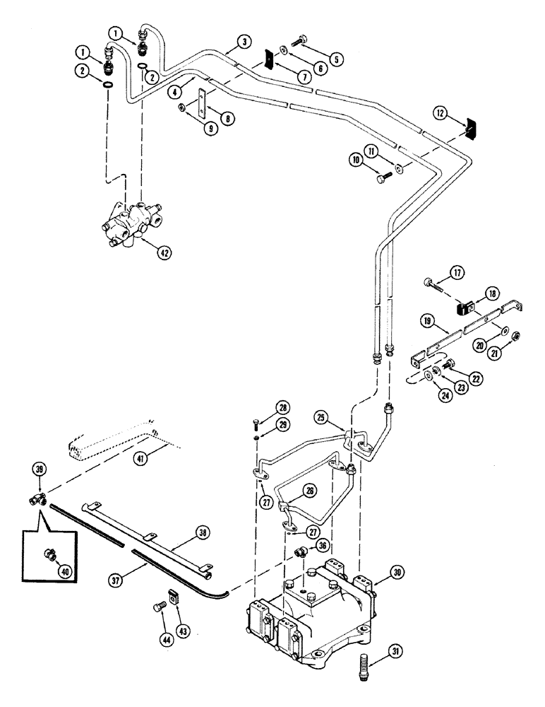 Схема запчастей Case IH 870 - (112) - HYDROSTATIC STEERING SYSTEM (05) - STEERING