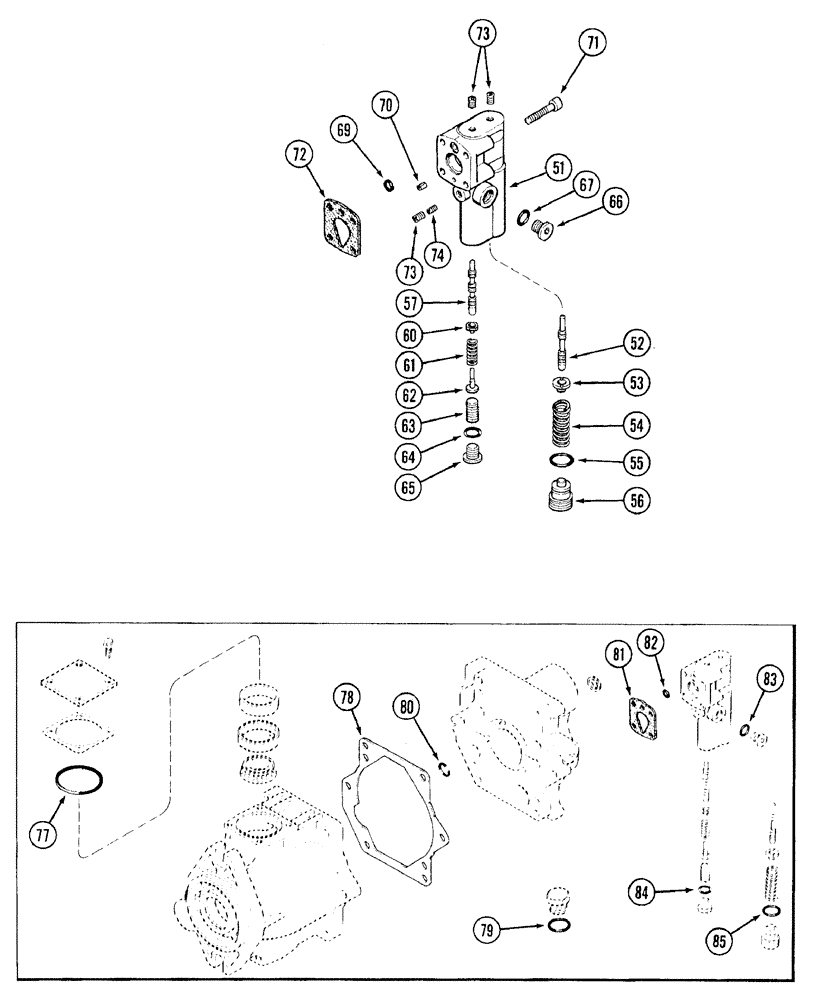 Схема запчастей Case IH 7210 - (8-024) - HYDRAULIC PISTON PUMP ASSEMBLY (08) - HYDRAULICS