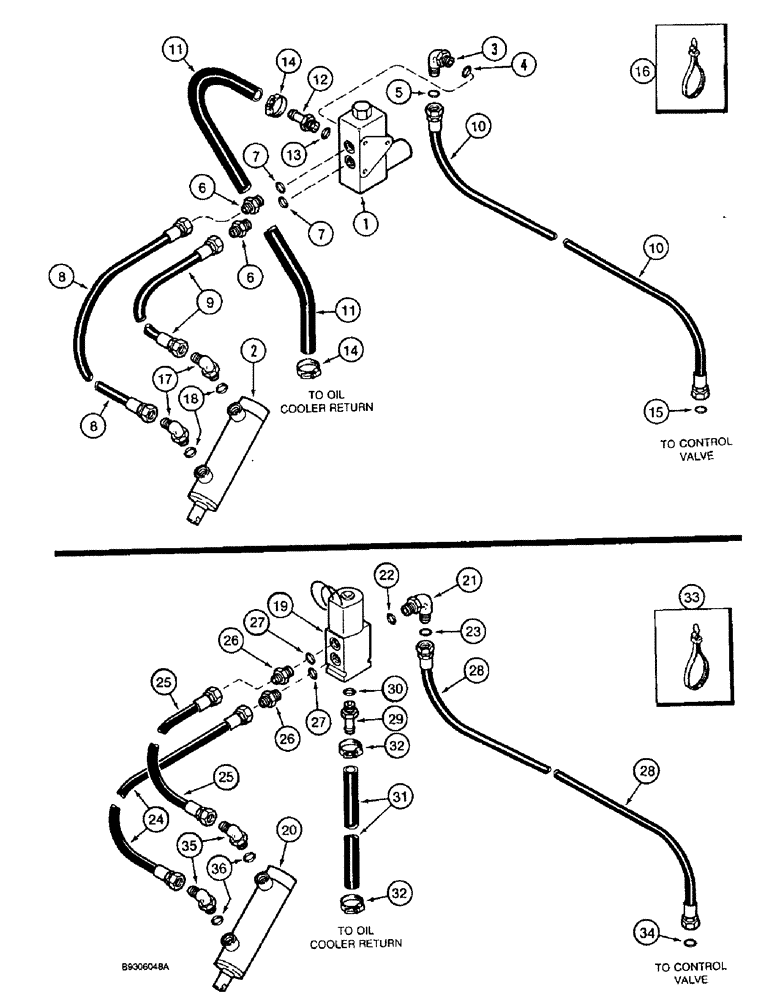 Схема запчастей Case IH 1644 - (8-58) - SEPARATOR CLUTCH SYSTEM, CONTROL CONCEPTS, MODULAR CONTROLS (07) - HYDRAULICS