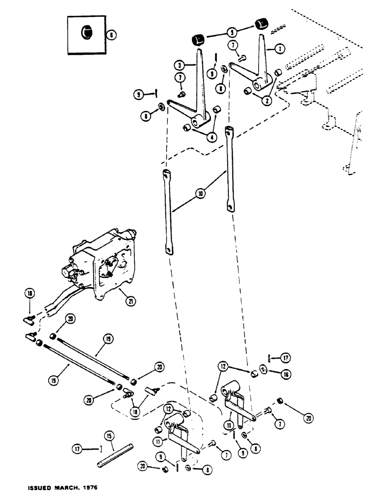 Схема запчастей Case IH 1175 - (154) - REMOTE HYDRAULIC CONTROLS (06) - POWER TRAIN