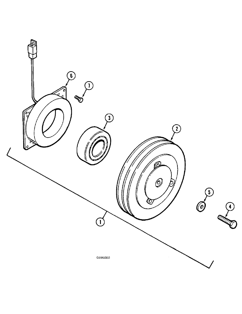 Схема запчастей Case IH 1660 - (9G-46) - COMPRESSOR CLUTCH ASSEMBLY (10) - CAB & AIR CONDITIONING