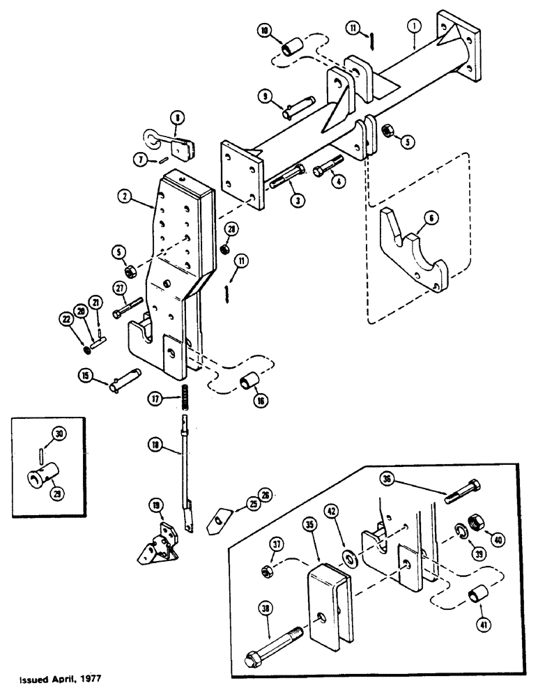 Схема запчастей Case IH 1175 - (183A) - QUICK HITCH COUPLER (08) - HYDRAULICS