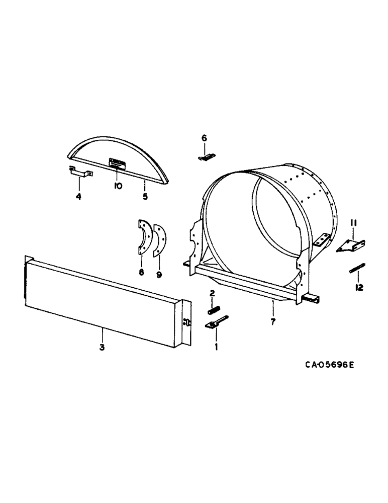 Схема запчастей Case IH 1470 - (21-15) - THRESHING ROTOR AND CONCAVES, CONE (14) - THRESHING