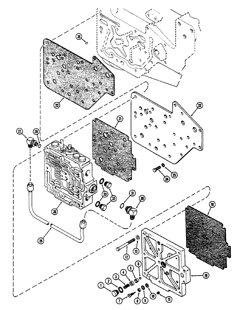 Схема запчастей Case IH 2390 - (8-248) - HYDRAULICS, TRANSMISSION CONTROL VALVE AND ATTACHING PARTS (08) - HYDRAULICS