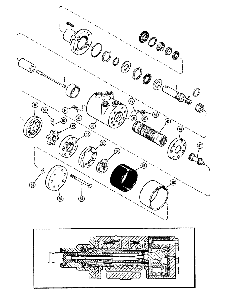 Схема запчастей Case IH 1570 - (090) - A141905 STEERING PUMP (05) - STEERING