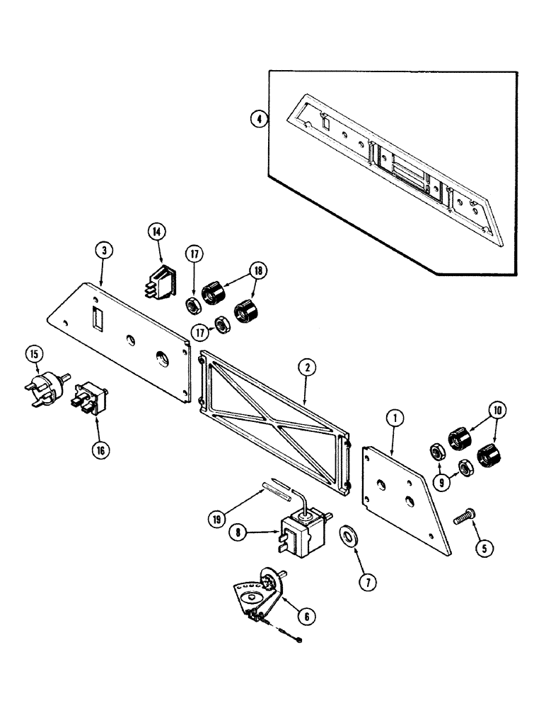 Схема запчастей Case IH 2594 - (9-142) - CAB, CONTROLS AND PANEL (09) - CHASSIS/ATTACHMENTS