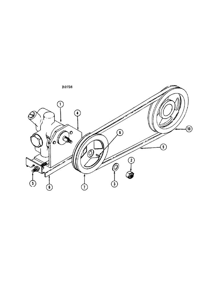 Схема запчастей Case IH 660 - (255A) - HYDRAULIC PUMP DRIVE, SERIAL NUMBER 8334601 AND AFTER 