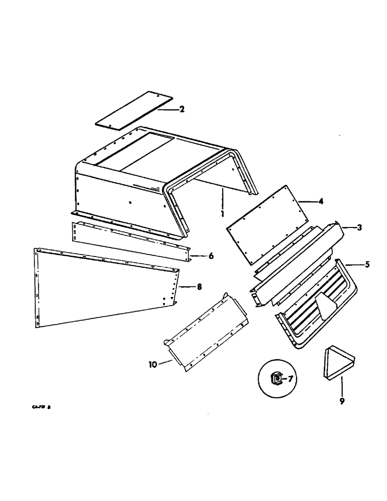 Схема запчастей Case IH 715 - (20-05) - SEPARATOR, SEPARATOR HOOD Separation