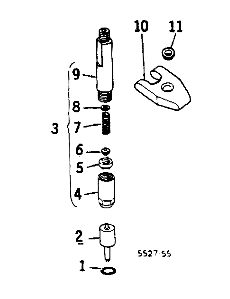 Схема запчастей Case IH 385 - (12-27) - POWER, INJECTION NOZZLE HOLDER AND NOZZLE Power