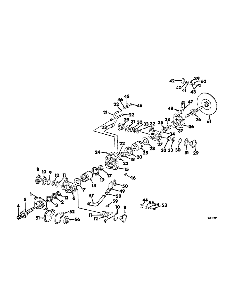 Схема запчастей Case IH 2500 - (07-006) - HYDRO DRIVE SHAFTS, MOTOR ASSYS, CENTER SECTION (04) - Drive Train