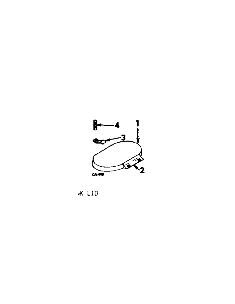 Схема запчастей Case IH 1050 - (B-28[A]) - SPRING LOADED TANK LID, PRODUCT GRAPHICS 