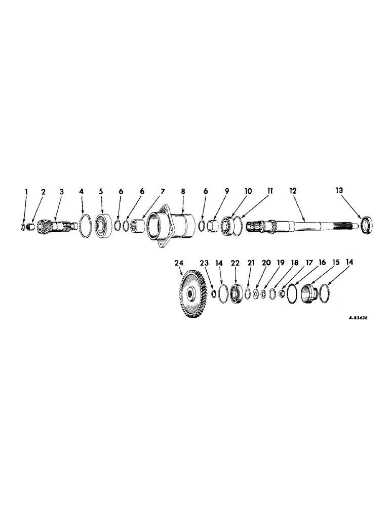 Схема запчастей Case IH B414 - (079) - CLUTCH, SINGLE CLUTCH PTO GEARS AND SHAFT (03.1) - CLUTCH