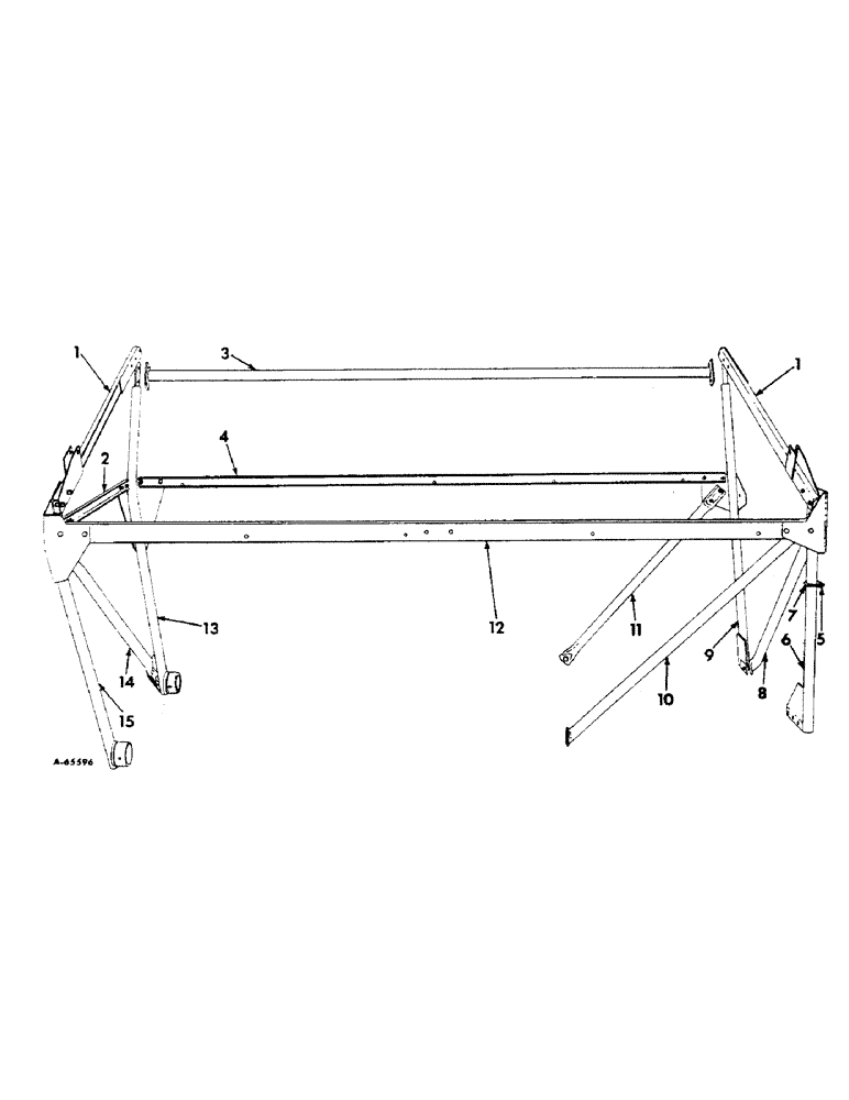 Схема запчастей Case IH 414 - (056[1]) - BASKET SUPPORTS (80) - CROP STORAGE/UNLOADING