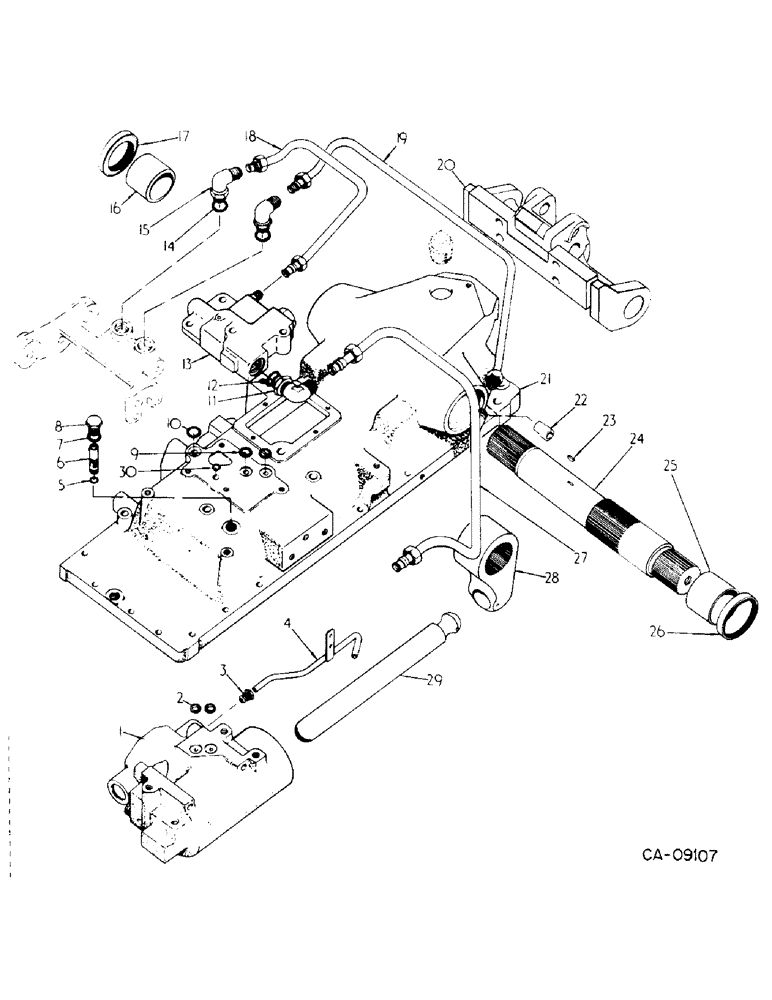 Схема запчастей Case IH 484 - (10-12) - HYDRAULICS, DRAFT CONTROL (07) - HYDRAULICS