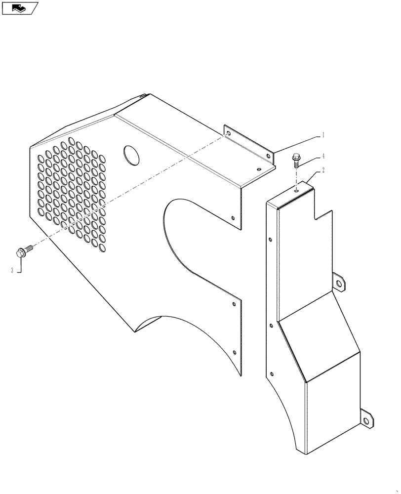 Схема запчастей Case IH P215 - (10.102.03) - BELT GUARDS (10) - ENGINE