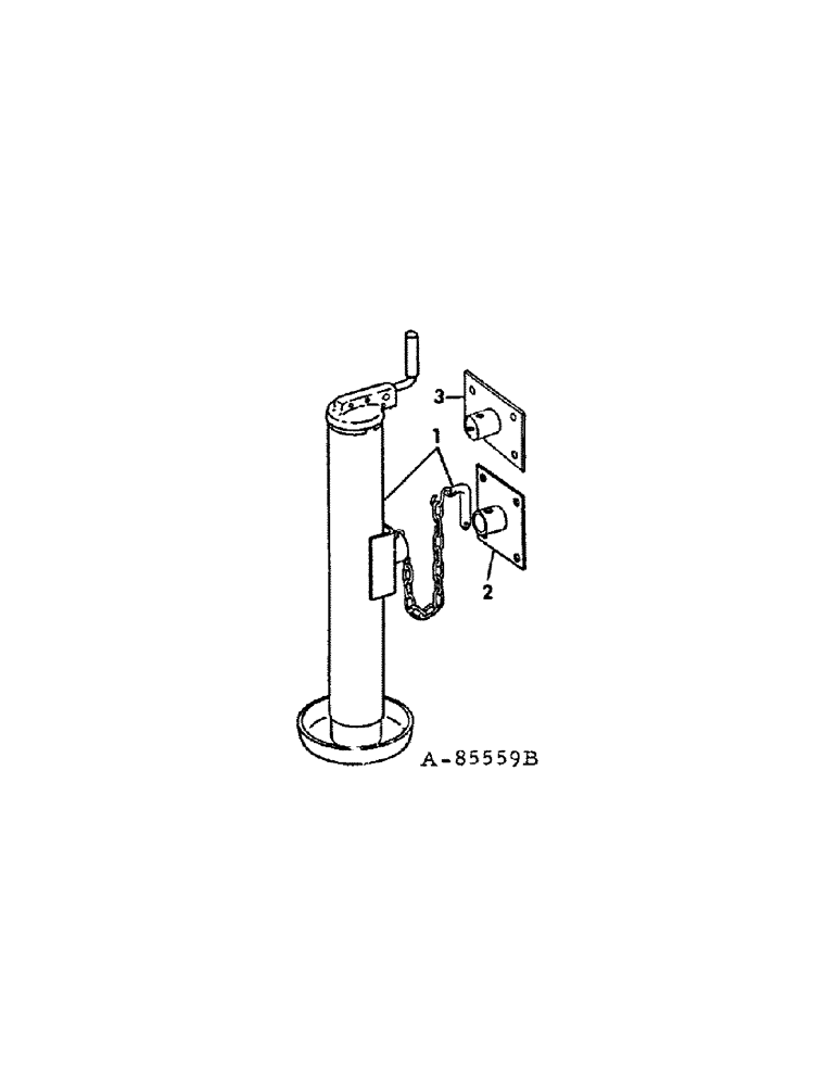 Схема запчастей Case IH 400 - (A-058[A]) - JACK STAND 