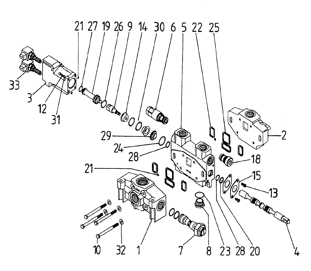 Схема запчастей Case IH 7700 - (B05[07]) - HYDRAULIC VALVE A35 [ELECTRIC] Hydraulic Components & Circuits