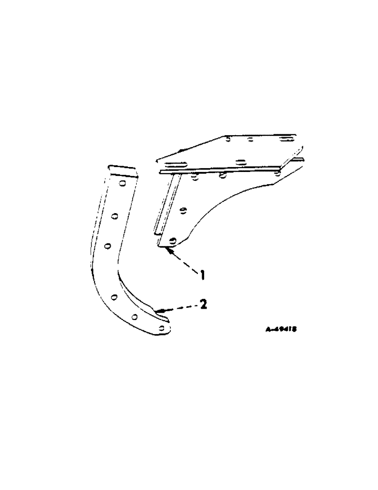 Схема запчастей Case IH 312 - (U-03[A]) - RIGID BEAM, ONE PER FURROW 