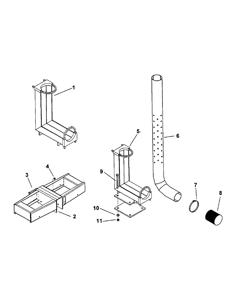 Схема запчастей Case IH CONCORD - (C08) - PRIMARY MANIFOLD, TUBES & STANDS, DISCONTINUED 