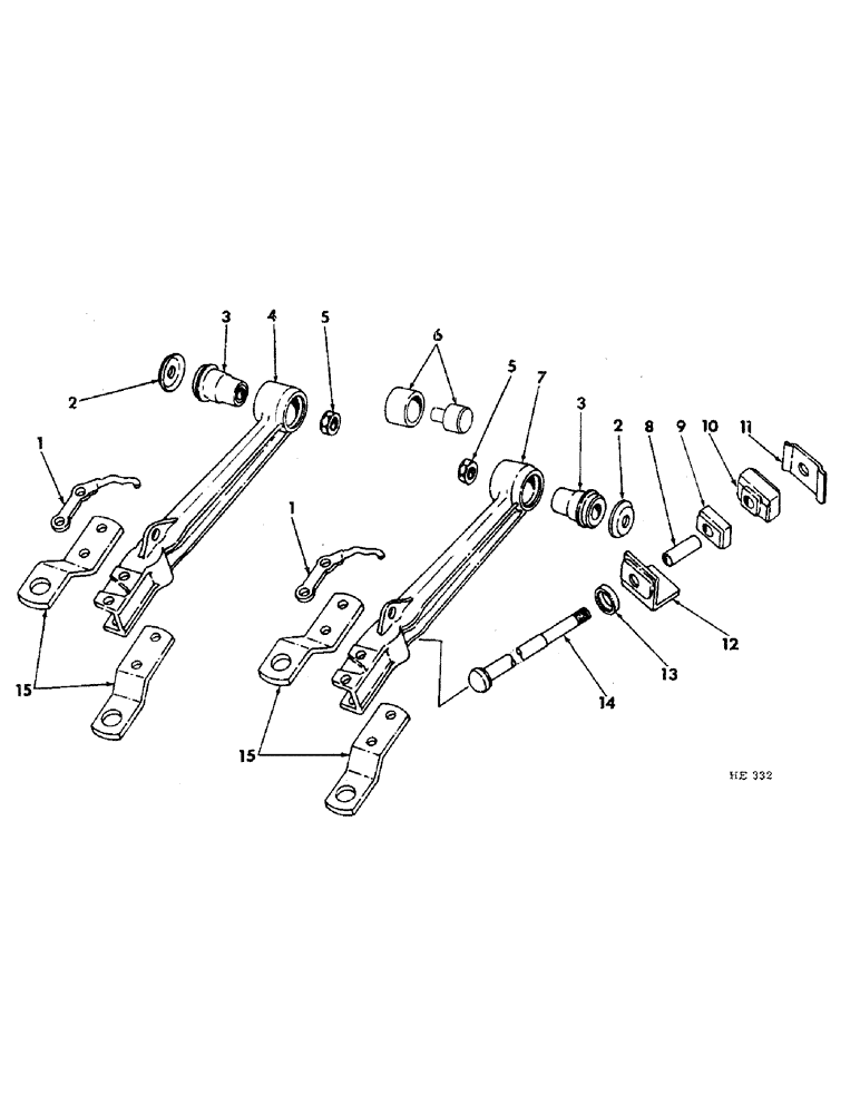 Схема запчастей Case IH 300 - (28) - DISK GANG DRAG LINK 