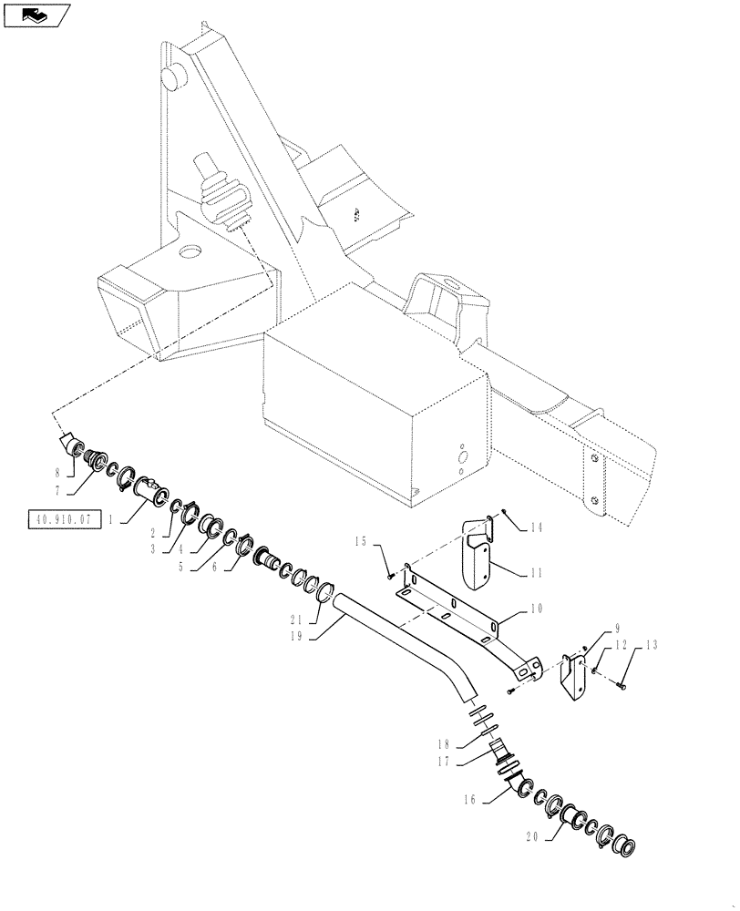 Схема запчастей Case IH 4430 - (40.910.06) - FLOWMETER PLUMBING, LO-FLOW (40 ) - PLUMBING