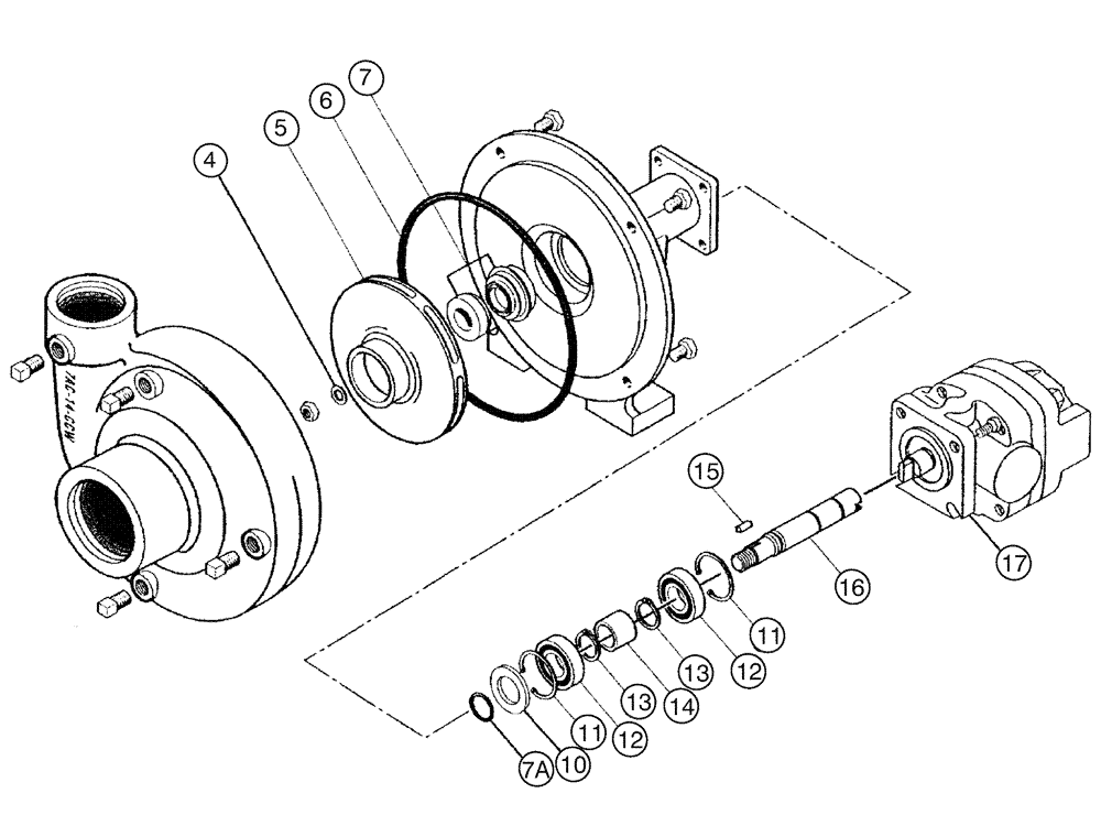 Схема запчастей Case IH SPX4260 - (09-046) - PUMP, ACE W/HYD MOTOR, SEAL Liquid Plumbing