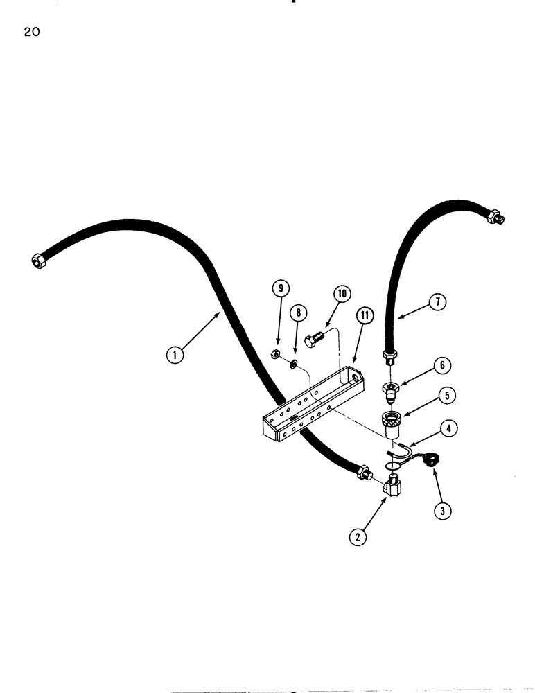 Схема запчастей Case IH 74L - (20[1]) - HYDRAULIC REMOTE HOSES, THREE SPOOL (35) - HYDRAULIC SYSTEMS