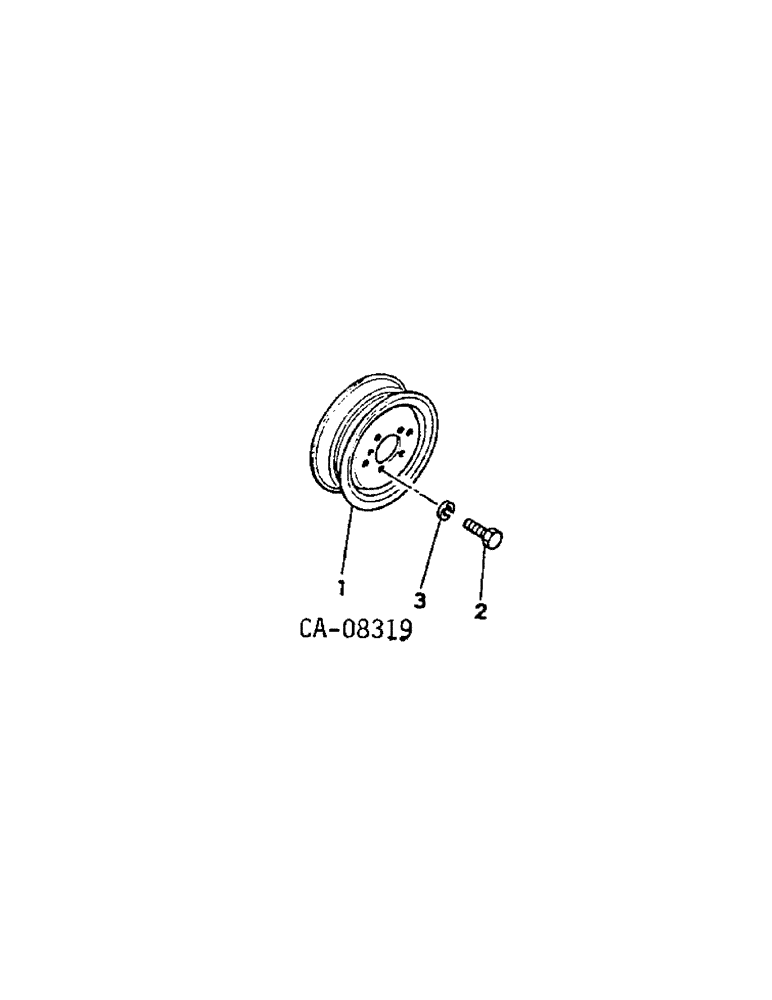 Схема запчастей Case IH 244 - (15-02[1]) - WHEELS AND TRACTION, FRONT WHEELS, 4 AND 6 BOLT HUBS, 244 AND 254 Wheels & Traction