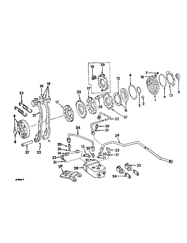 Схема запчастей Case IH 2856 - (H-15) - CONTROLS, BRAKES Controls