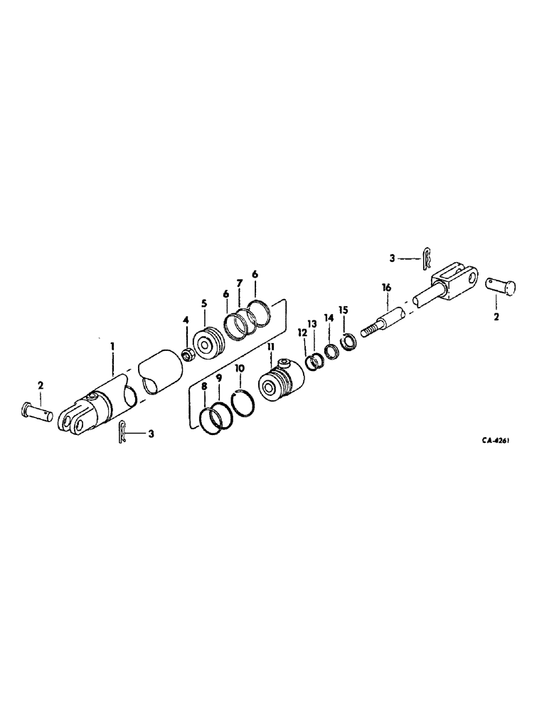 Схема запчастей Case IH 5000 - (L-12) - HYDRAULIC CYLINDERS, HYDRAULIC CYLINDER, IH, 3.5 X 8 DOUBLE ACTING 