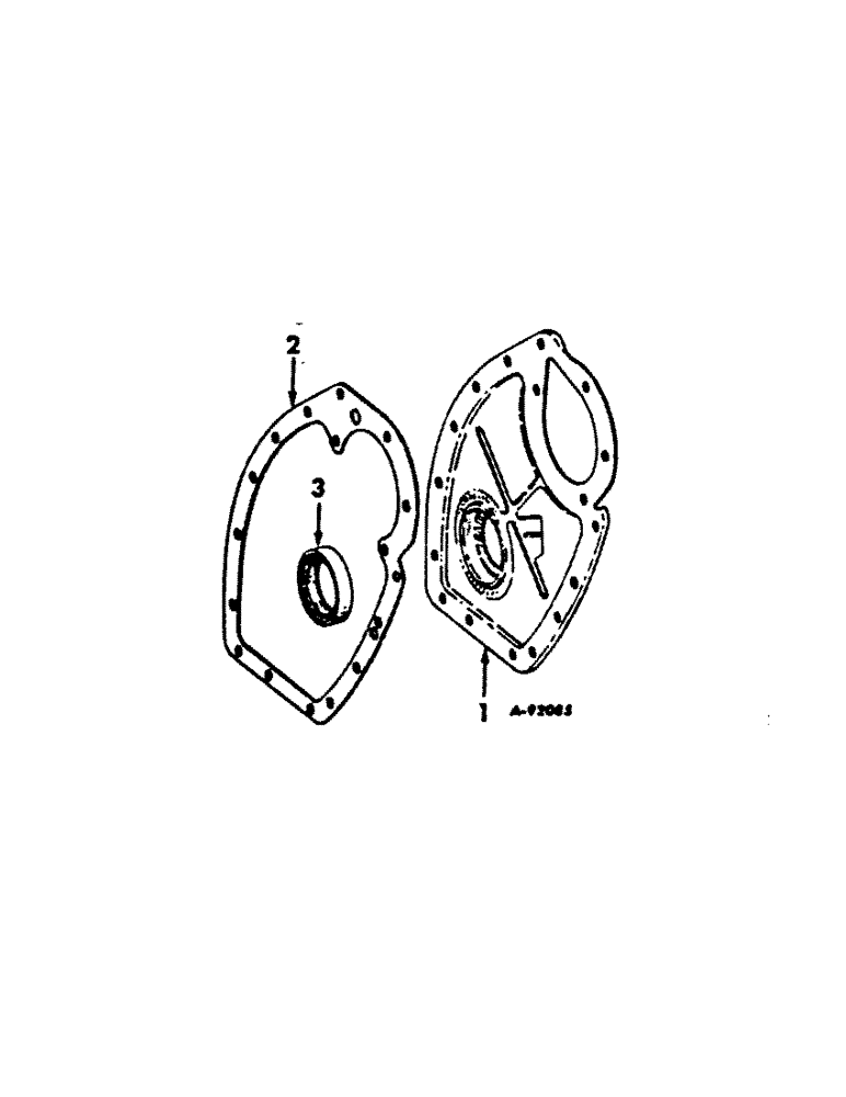 Схема запчастей Case IH C-135 - (C-11) - CRANKCASE FRONT COVER 