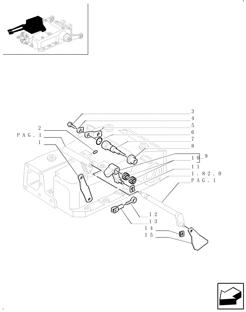 Схема запчастей Case IH JX70U - (1.82.5[03]) - LIFT - CONTROL PARTS (07) - HYDRAULIC SYSTEM