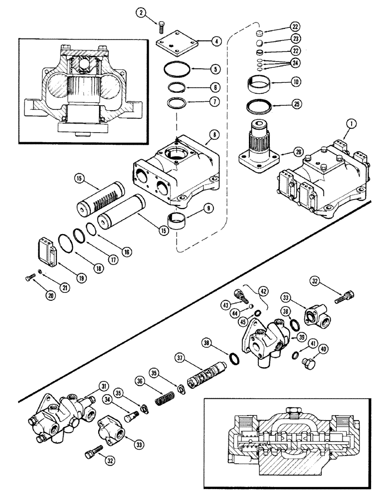 Схема запчастей Case IH 870 - (122) - A60208 STEERING ACTUATOR (05) - STEERING