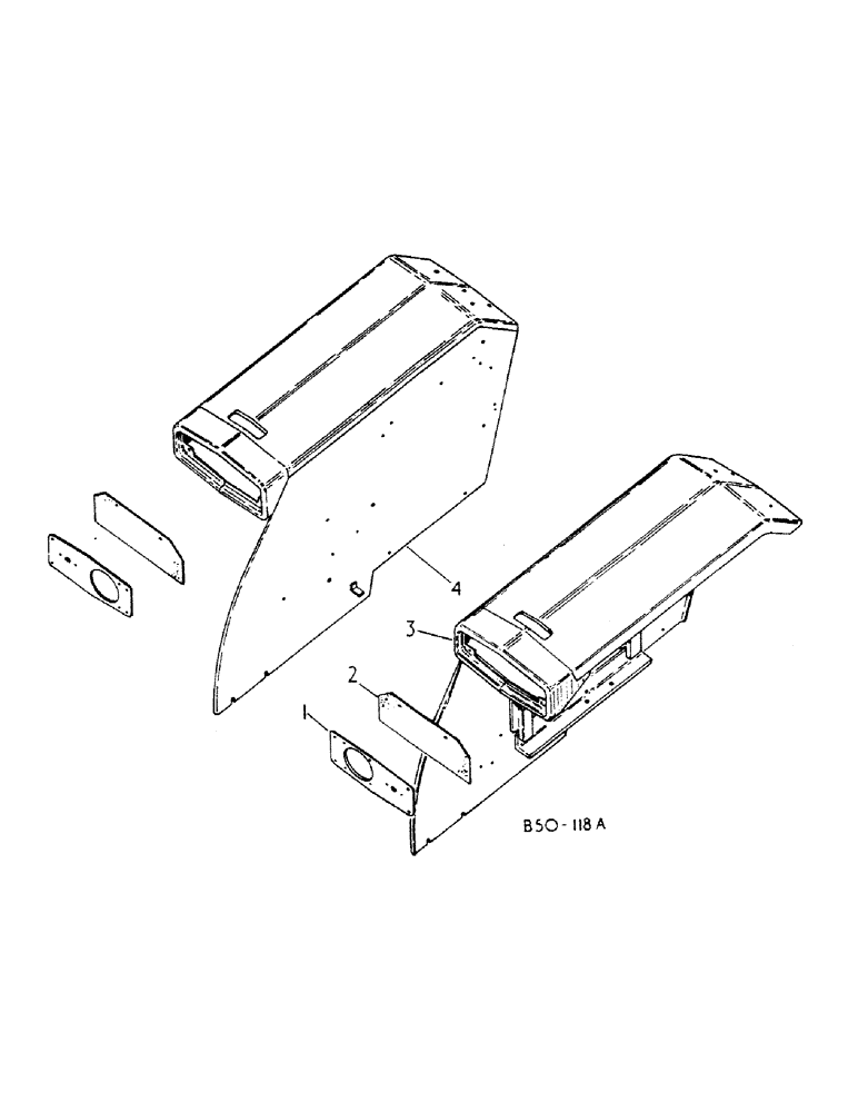 Схема запчастей Case IH 784 - (13-06) - SUPERSTRUCTURE, REAR FENDERS, FLAT TOP (05) - SUPERSTRUCTURE