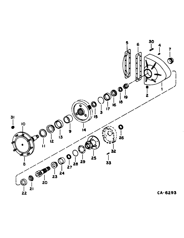 Схема запчастей Case IH 1420 - (07-09) - DRIVE TRAIN, FINAL DRIVE Drive Train