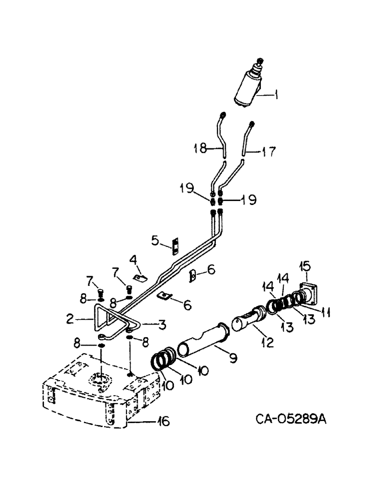 Схема запчастей Case IH 786 - (10-18) - HYDRAULICS, POWER STEERING, TRACTORS WITH TRICYCLE FRONT UPPER BOLSTER (07) - HYDRAULICS