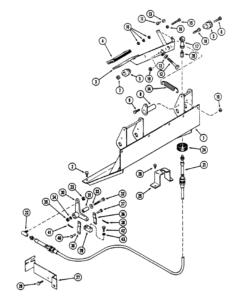 Схема запчастей Case IH 2590 - (6-182) - FOOT CLUTCH (06) - POWER TRAIN