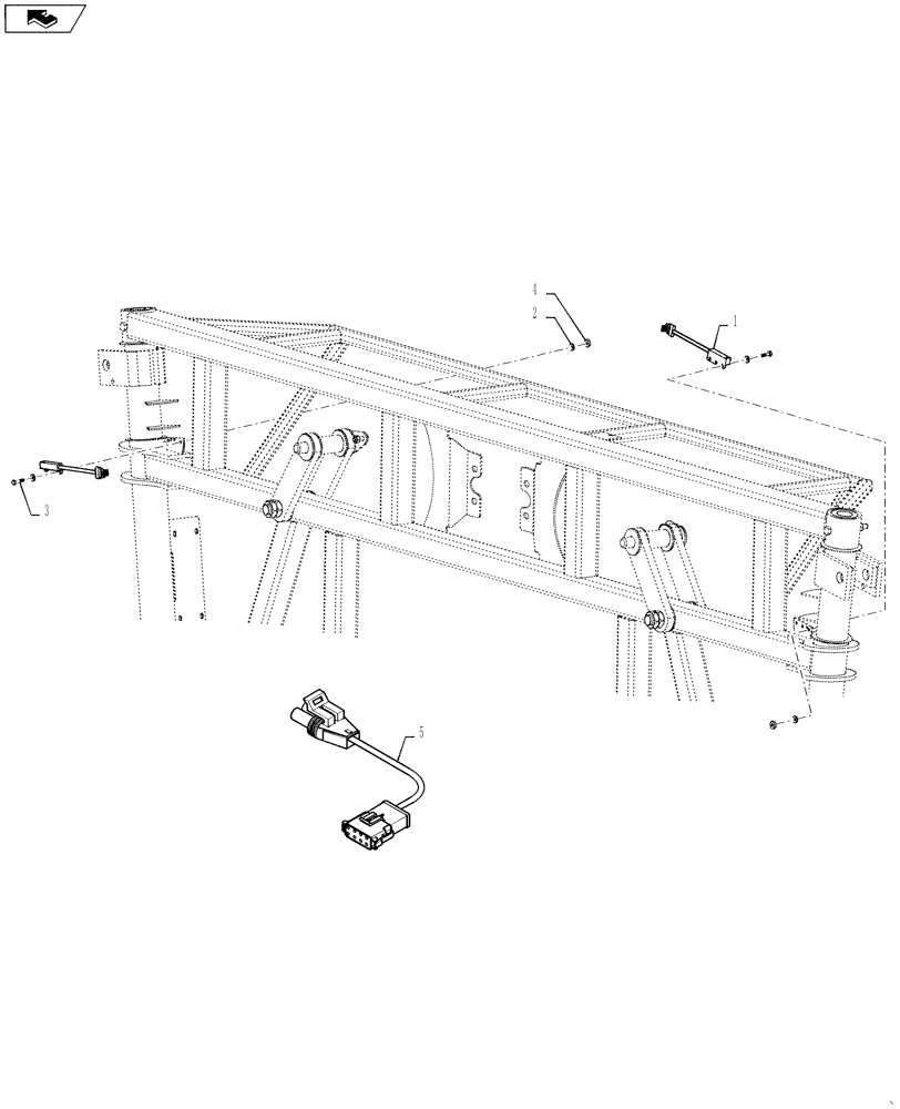 Схема запчастей Case IH 3230 - (55.440.14[01]) - SELF CENTERING, ELECTRICAL GROUP, BSN YBT029170 (55) - ELECTRICAL SYSTEMS