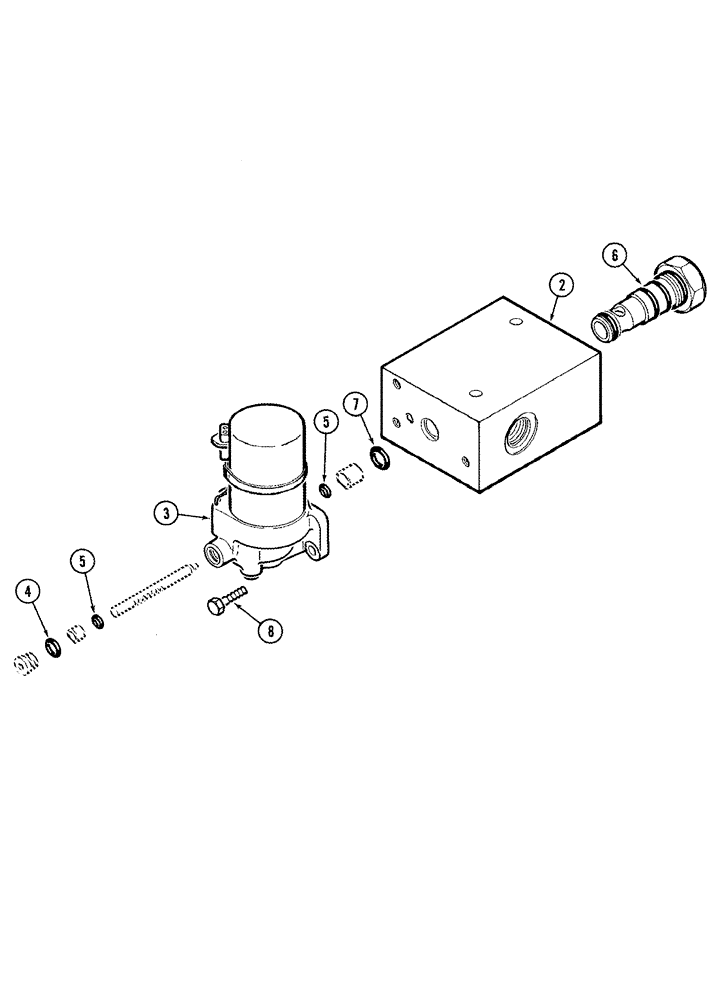 Схема запчастей Case IH 1010 - (08-16) - REEL DRIVE VALVE (08) - HYDRAULICS