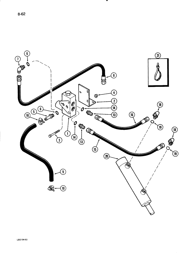 Схема запчастей Case IH 1670 - (8-62) - SEPARATOR CLUTCH SYSTEM, CONTROL CONCEPTS (07) - HYDRAULICS