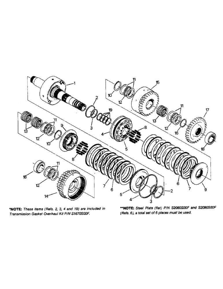 Схема запчастей Case IH 9110 - (04-74) - 7 INCH CLUTCH PACK ASSEMBLY, SECOND (04) - Drive Train