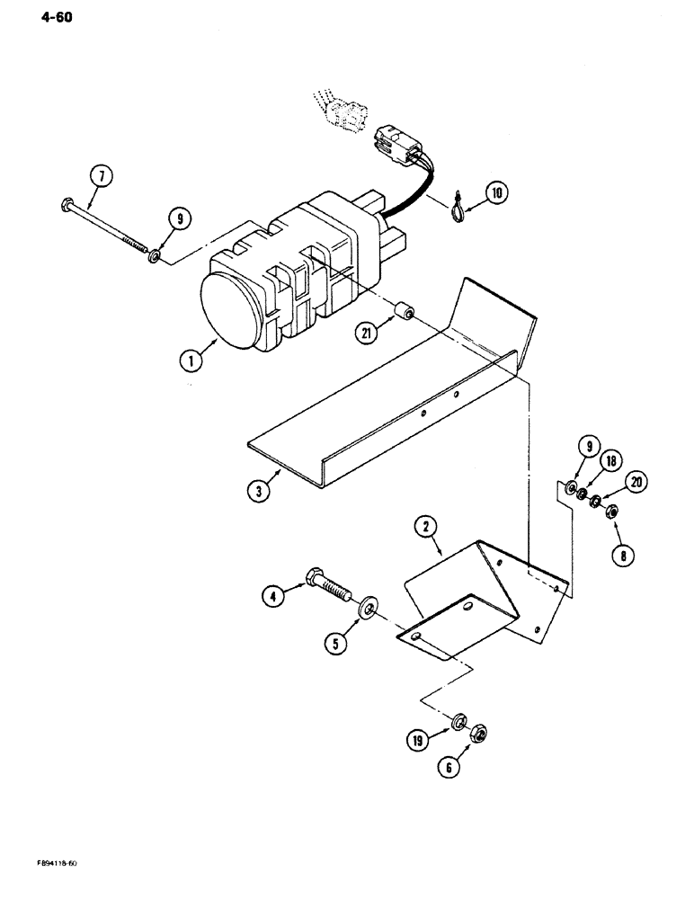 Схема запчастей Case IH 9170 - (4-60) - GROUND SPEED SENSOR (04) - ELECTRICAL SYSTEMS