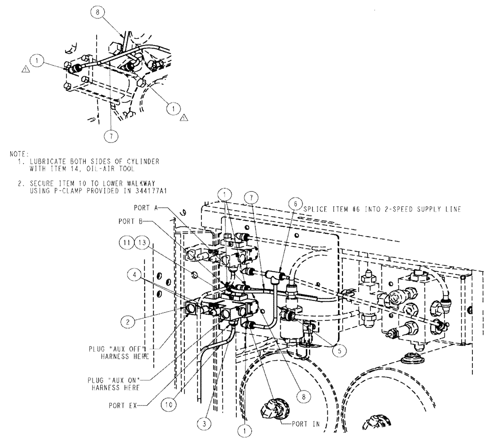 Схема запчастей Case IH TITAN 3520 - (07-003) - AUX TRANSMISSION PNEUMATIC GROUP, TITAN 3020 & TITAN 3520 Pneumatics