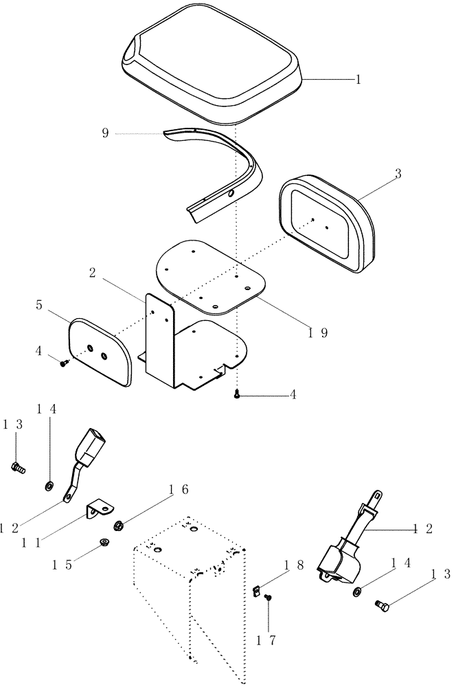 Схема запчастей Case IH MAGNUM 255 - (09-29) - SEAT - INSTRUCTIONAL (09) - CHASSIS/ATTACHMENTS