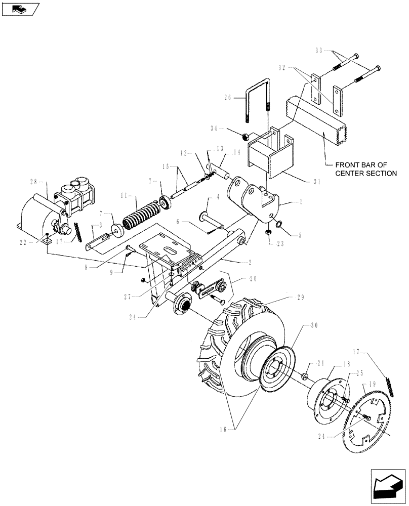 Схема запчастей Case IH NPX2800 - (75.200.01[01]) - GROUND DRIVE 2009 AND PRIOR (75) - SOIL PREPARATION